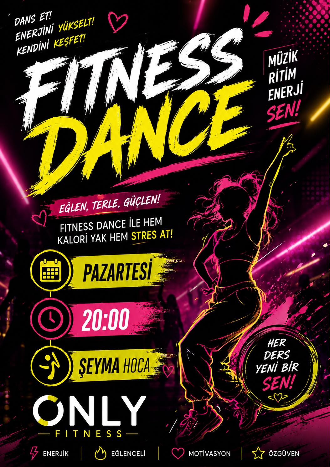 Only Fitness Center grup dersleri - Fitness Dance